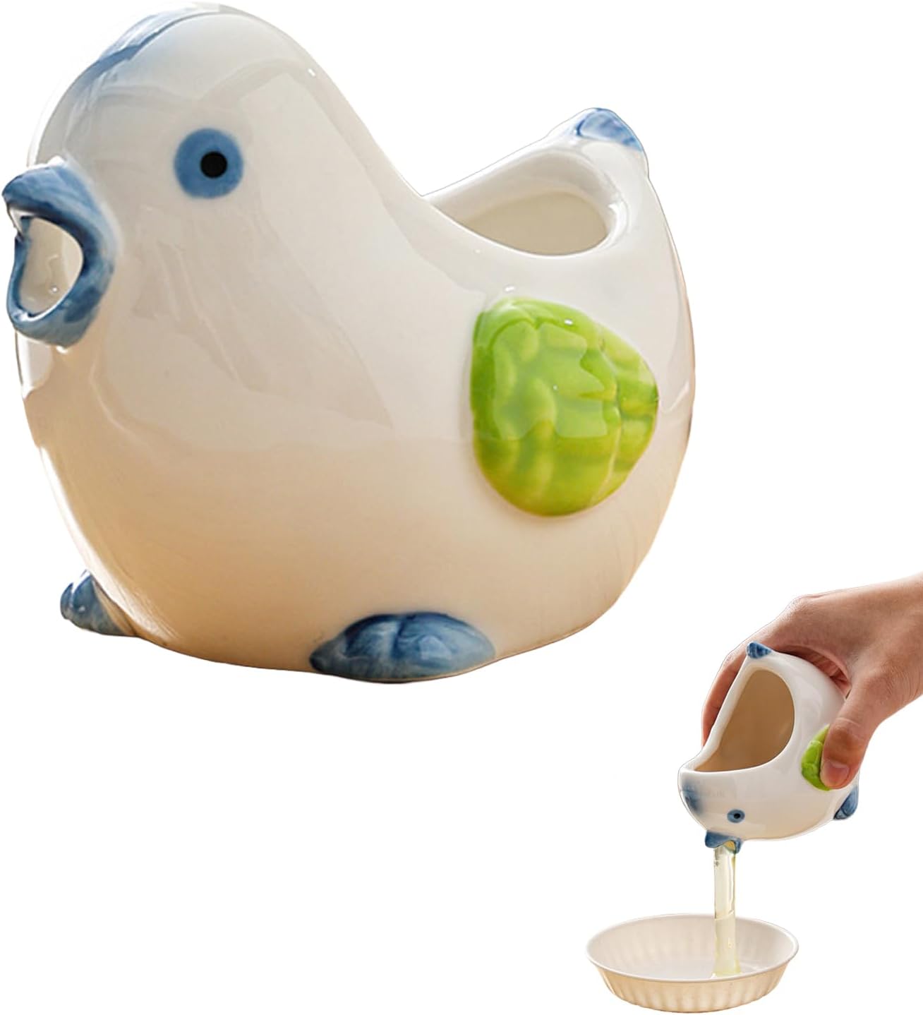 Cute Chicken Shaped Ceramic Yolk Situation — WeirdThingsToBuy weird find