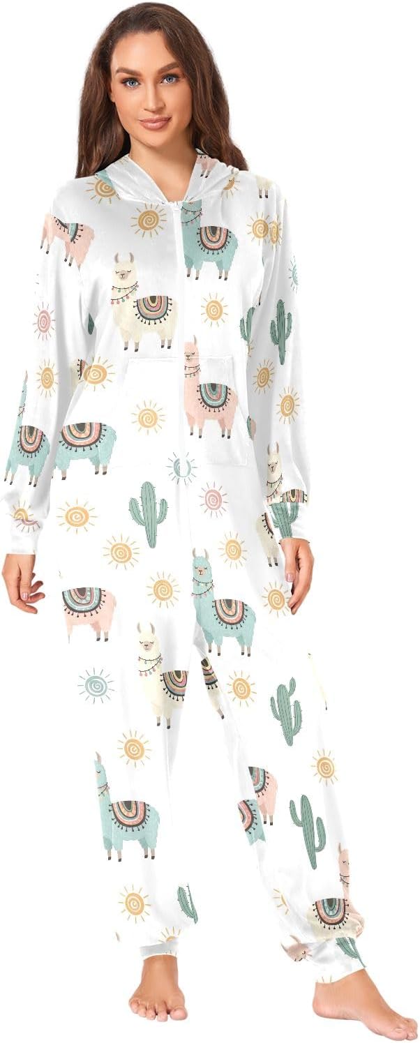 Cute Llamas Cactus White Unisex Situation — WeirdThingsToBuy weird find