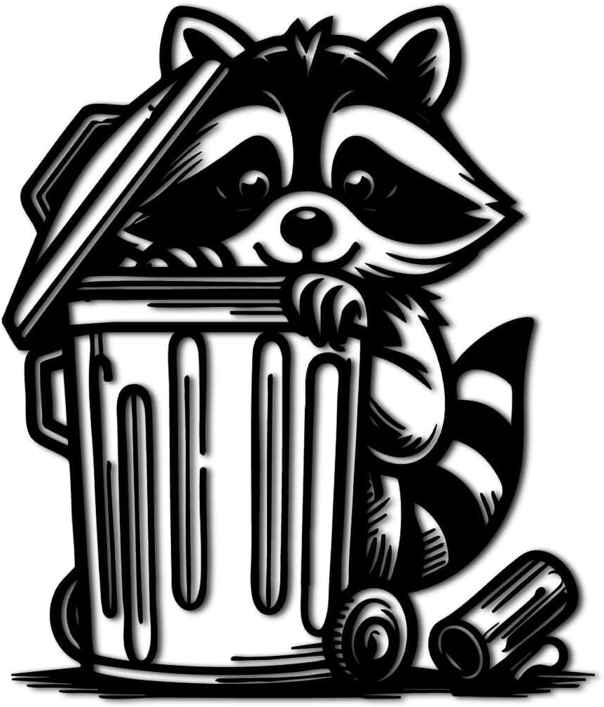 Cute Raccoon in Trash Can Energy — WeirdThingsToBuy weird find