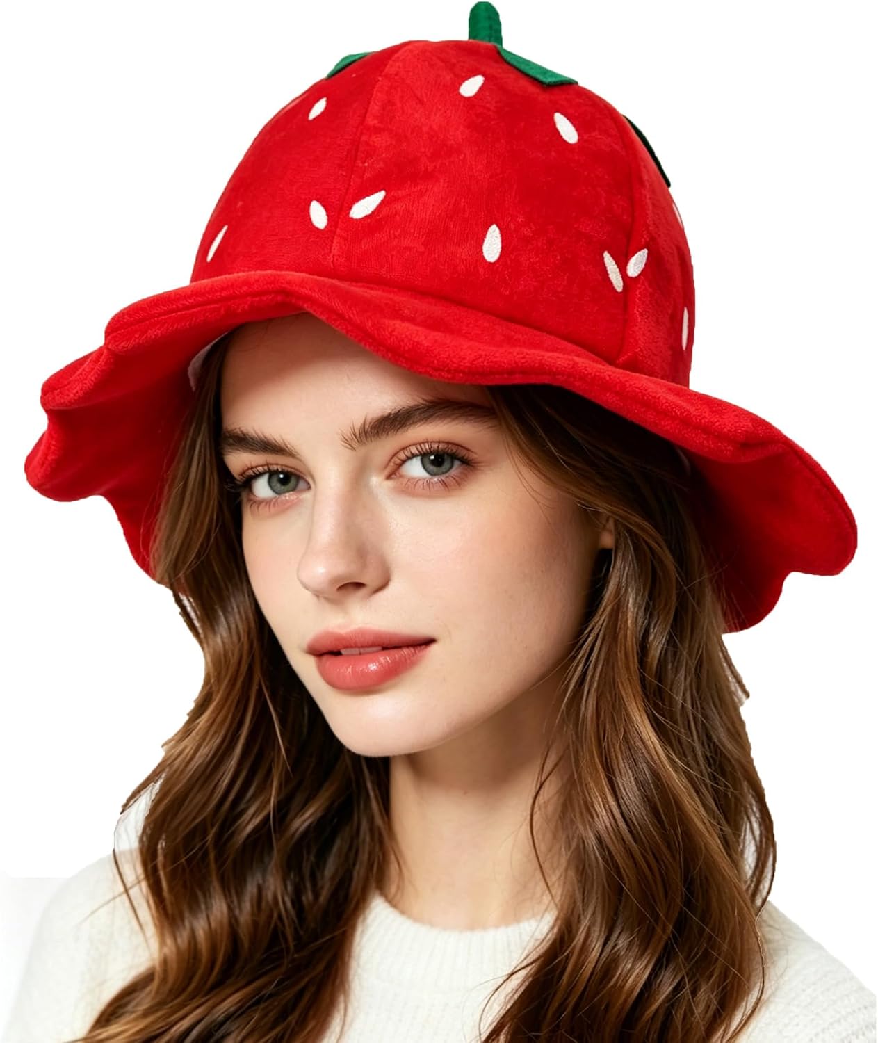 Cute Vivid Strawberry Hat Halloween — WeirdThingsToBuy weird find