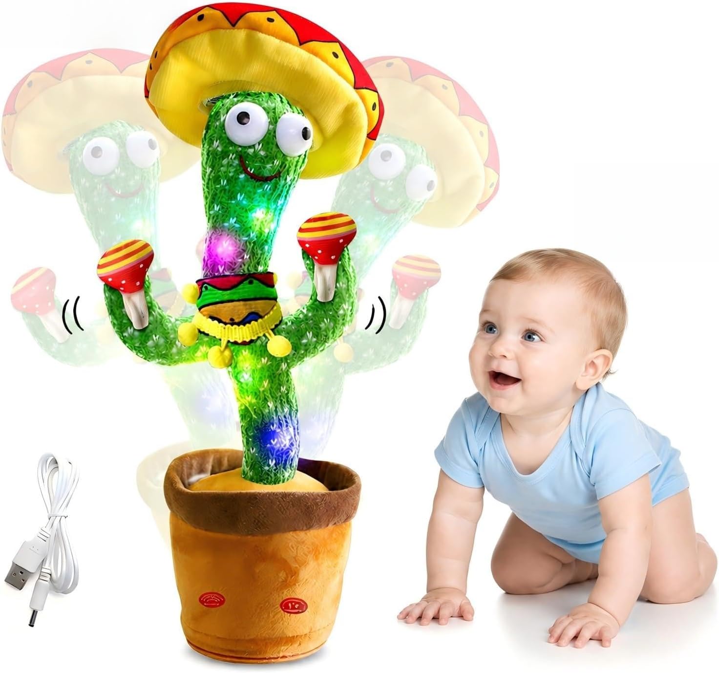 Dancing Talking Cactus Toy Singing Situation — WeirdThingsToBuy weird find