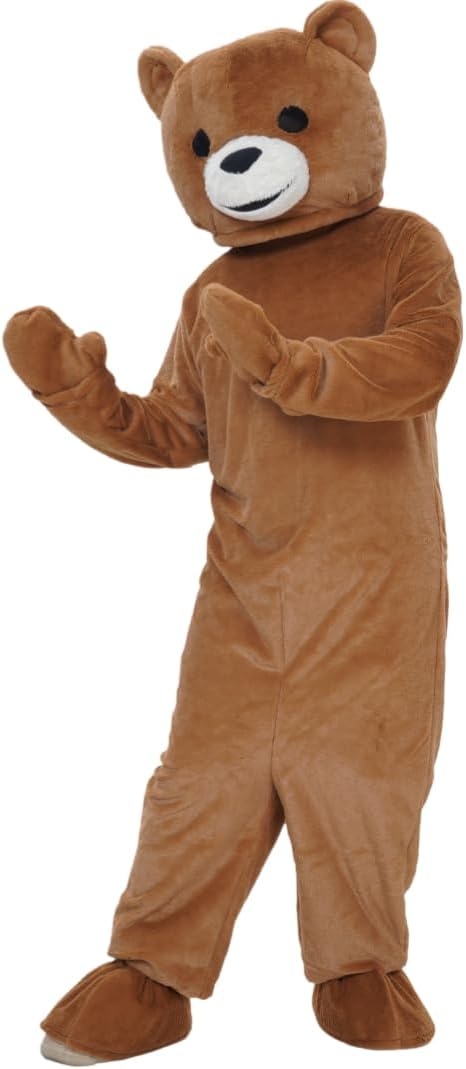 Dark Brown Teddy Bear Mascot — WeirdThingsToBuy weird find