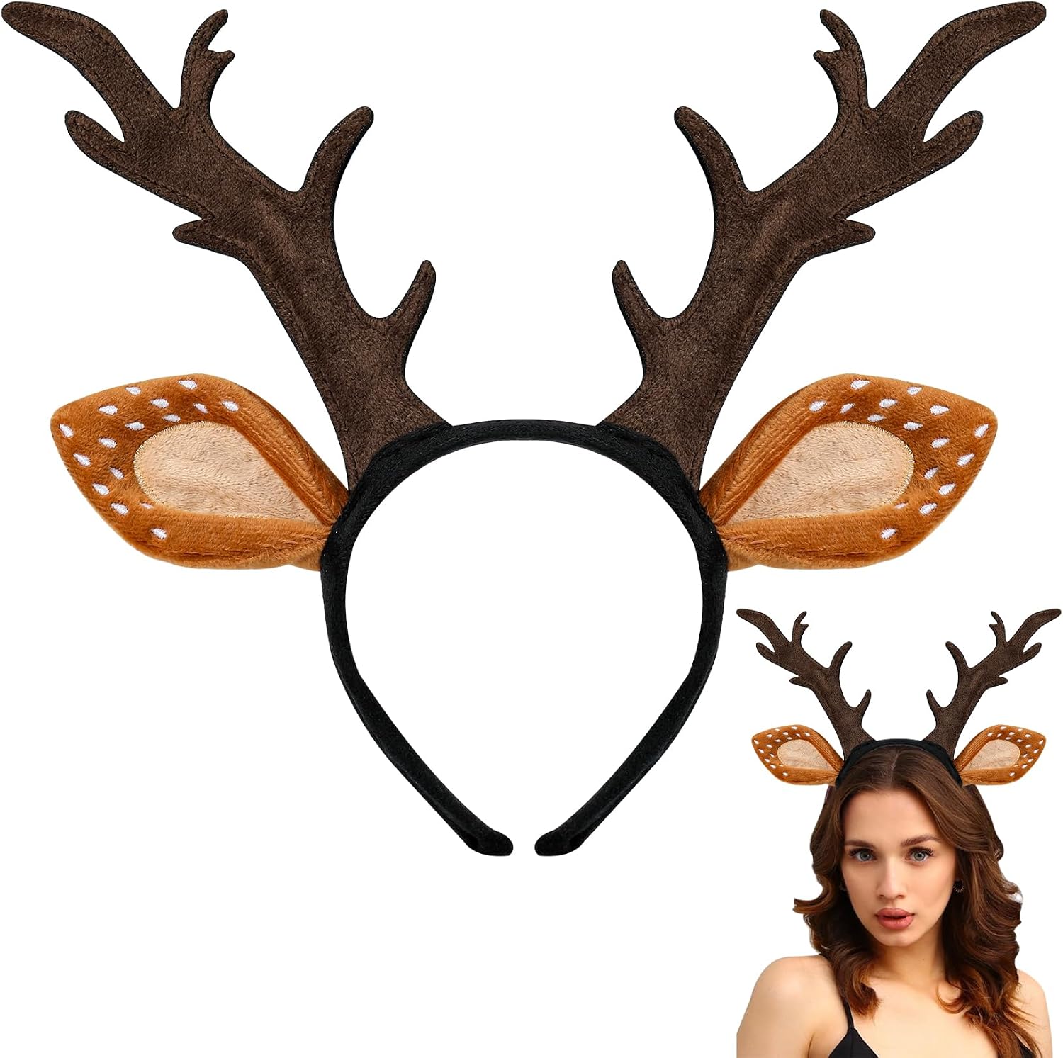 Deer Antlers Headband Deer Costume — WeirdThingsToBuy weird find