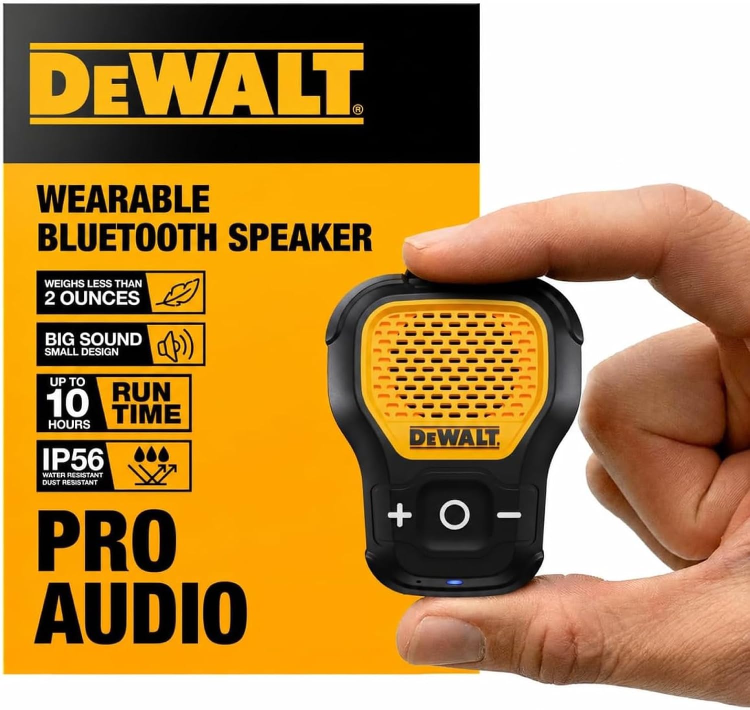 Dewalt Mini Wearable Bluetooth Speaker Energy — WeirdThingsToBuy weird find