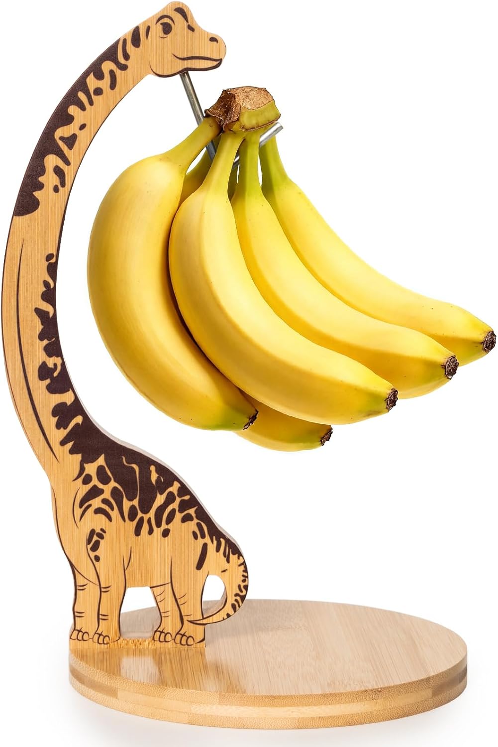 Dinosaur Banana Holder Stand Bamboo — WeirdThingsToBuy weird find
