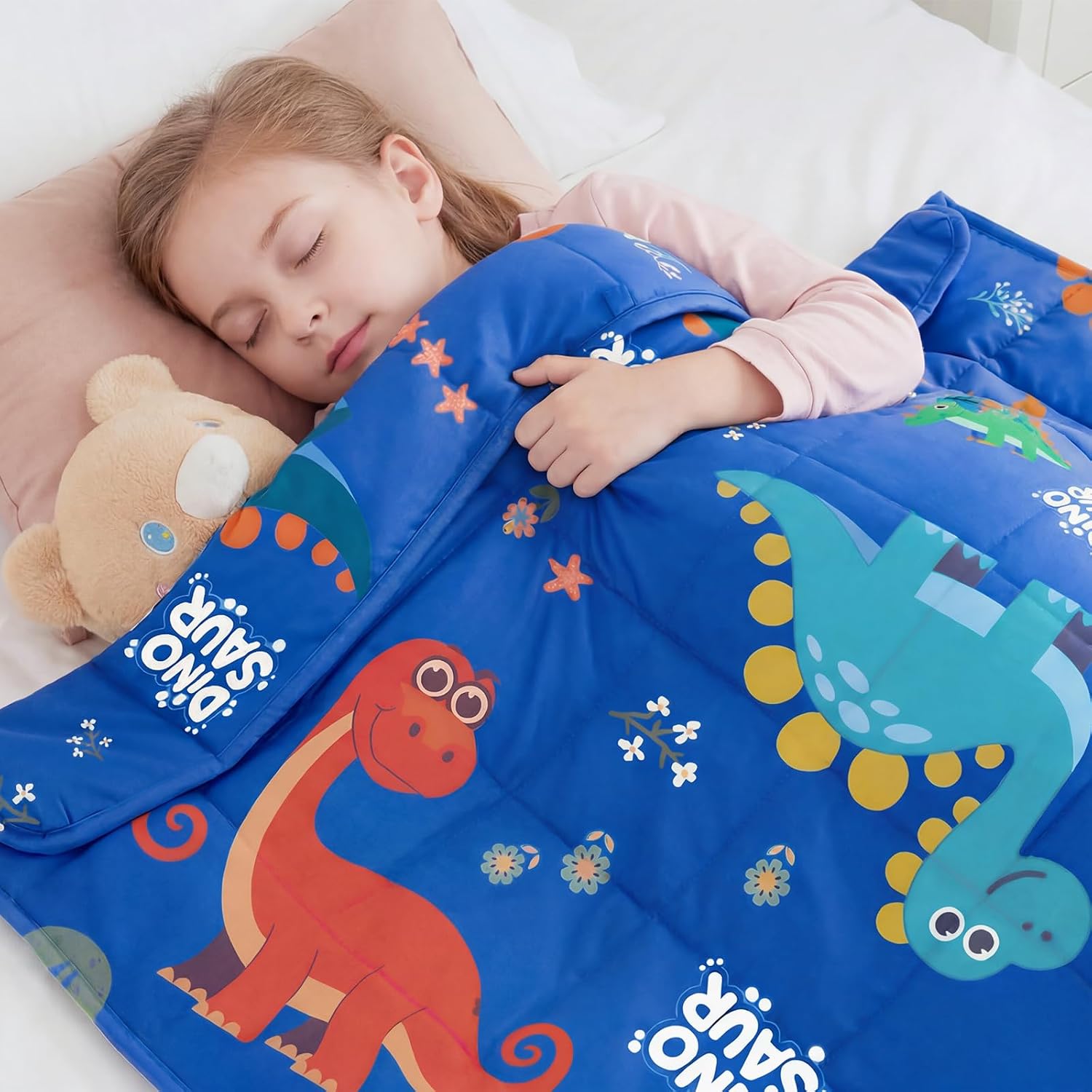 Dinosaur Weighted Blanket 7lbs Cool — WeirdThingsToBuy weird find