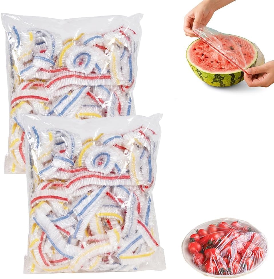 Disposable Stretch Food Covers Bowls Energy — WeirdThingsToBuy weird find