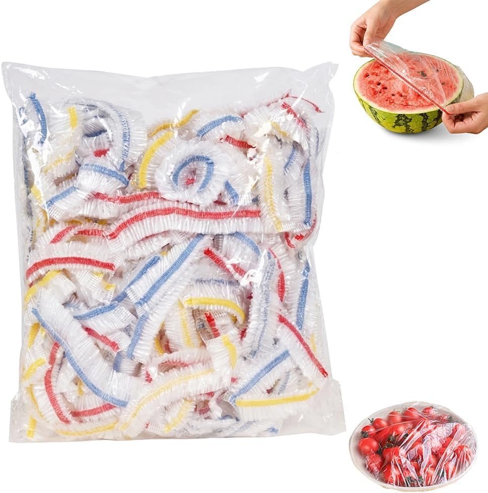 Disposable Stretch Food Covers Bowls Situation — WeirdThingsToBuy weird find