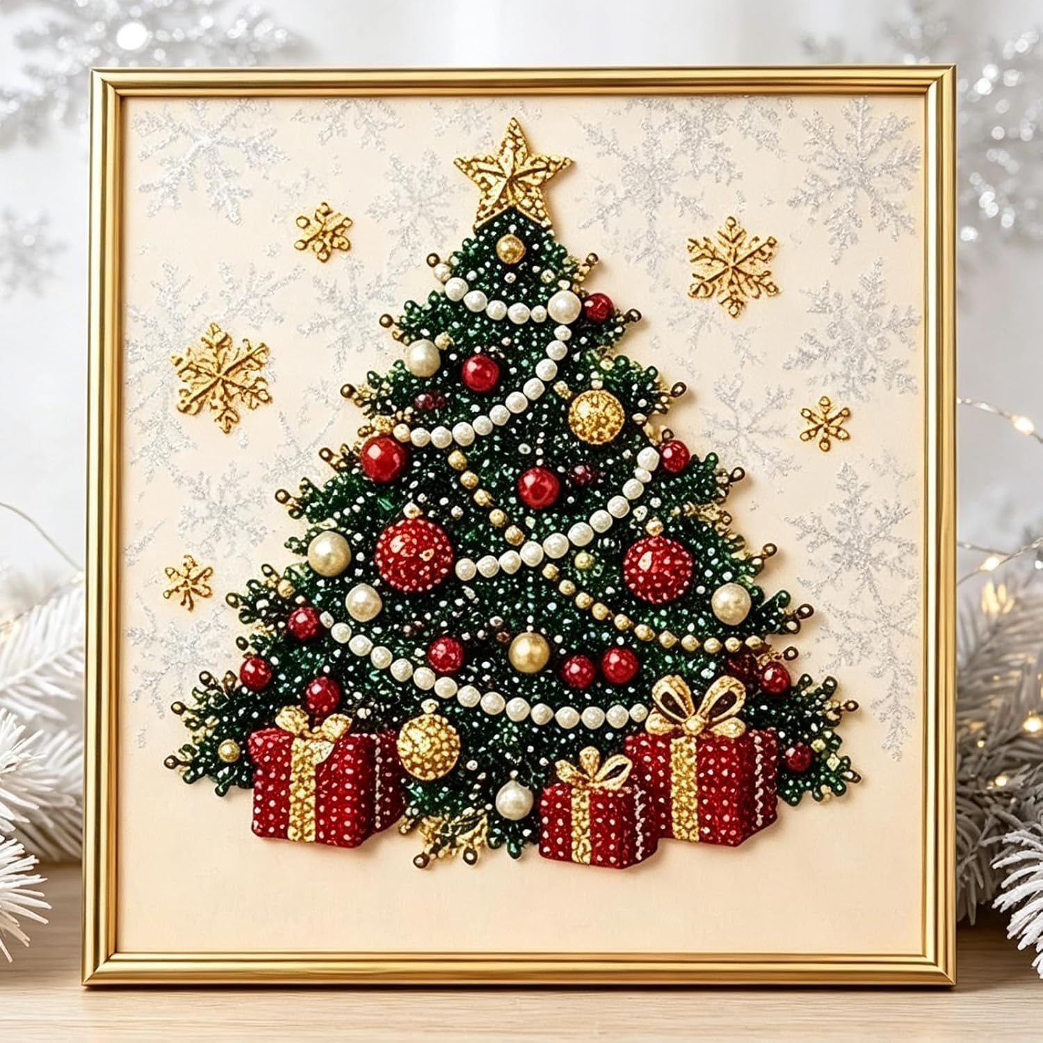 Diy Christmas Pearl Painting Art — WeirdThingsToBuy weird find