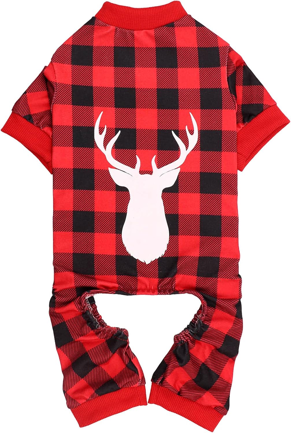 Dog Pajamas Buffalo Plaid Reindeer Energy — WeirdThingsToBuy weird find