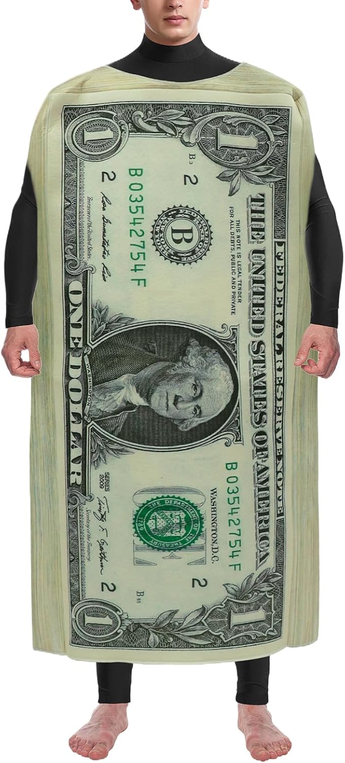 Dollar Costume Halloween Adult Cash Situation — WeirdThingsToBuy weird find