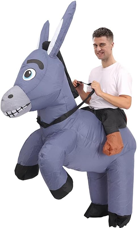 Donkey Inflatable Costume Funny Ride — WeirdThingsToBuy weird find