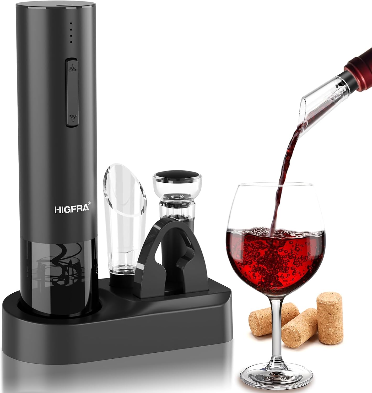 Electric Wine Opener Gift Set Energy — WeirdThingsToBuy weird find