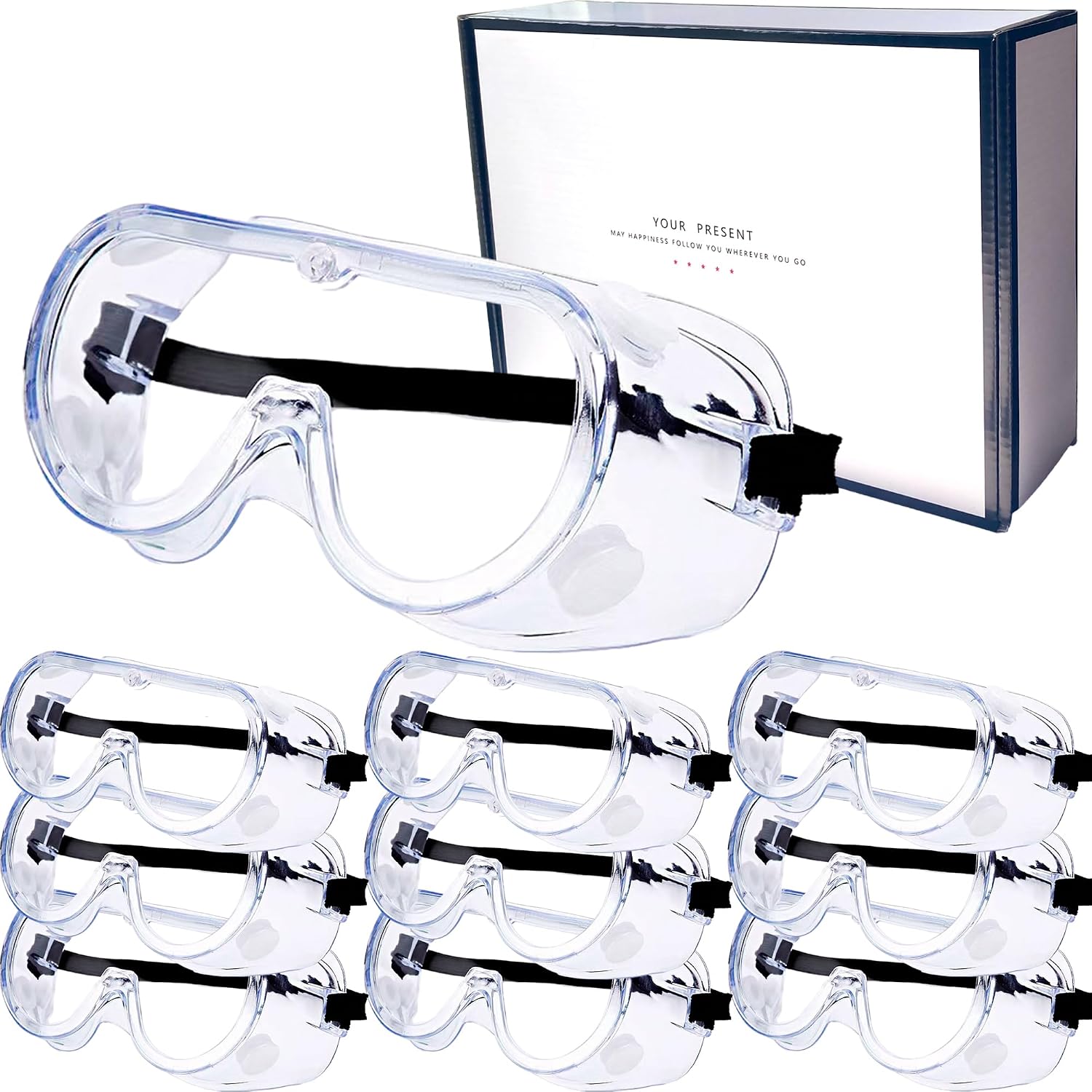 Eyeglasstor 10 Pack Safety Goggles — WeirdThingsToBuy weird find