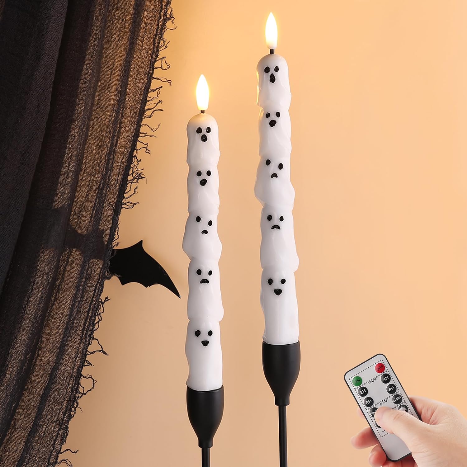 Eywamage White Ghost Halloween Flameless Situation — WeirdThingsToBuy weird find