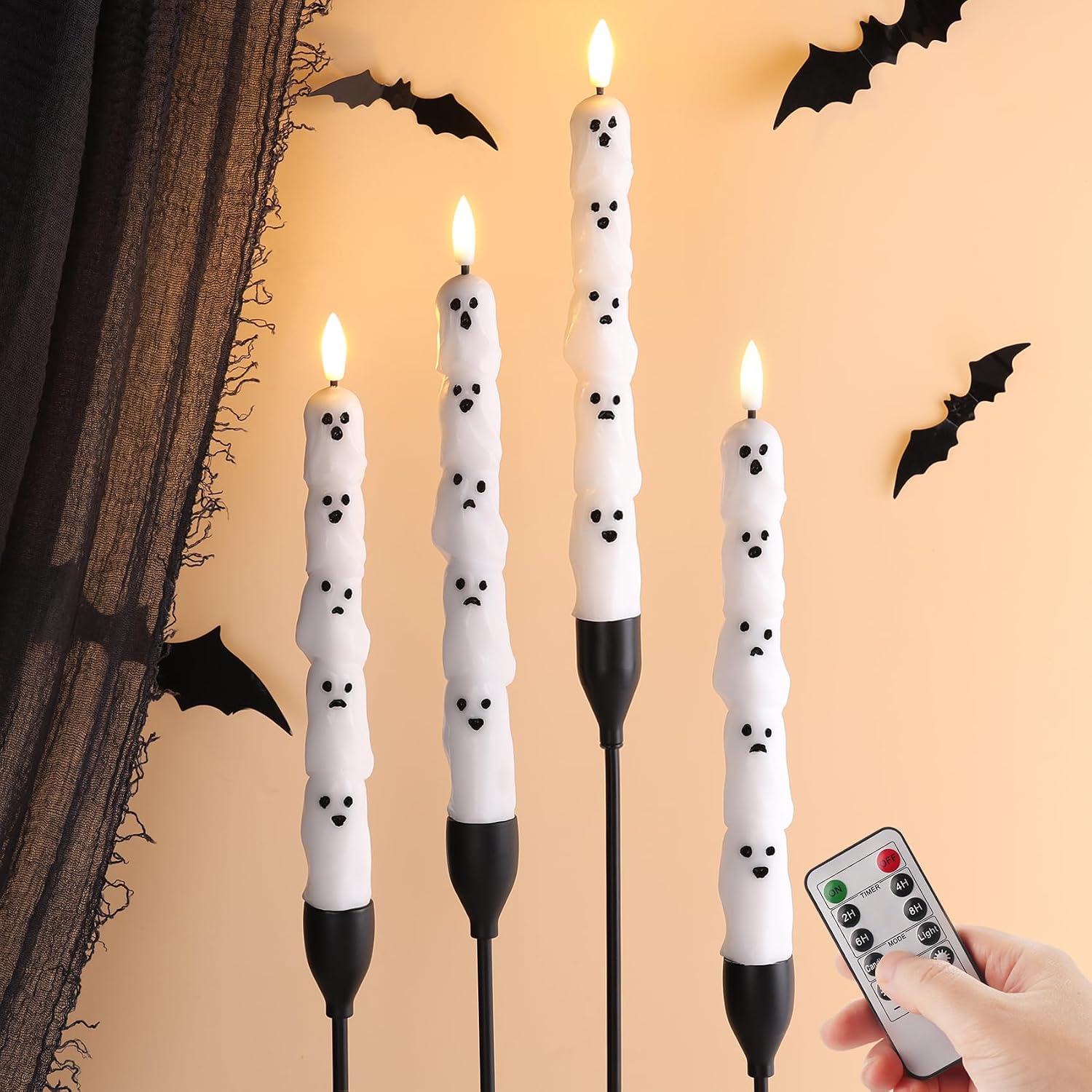 Eywamage White Ghost Halloween Flameless Situation — WeirdThingsToBuy weird find
