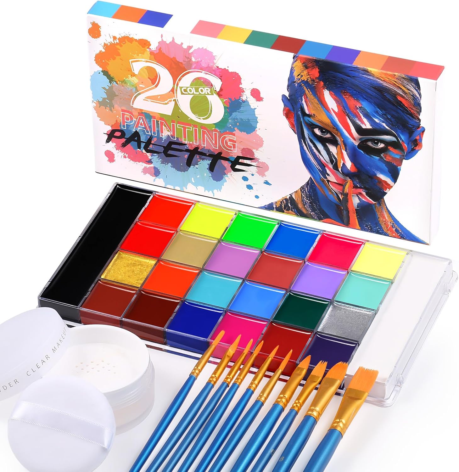 Face Painting Kit 26 Colors — WeirdThingsToBuy weird find