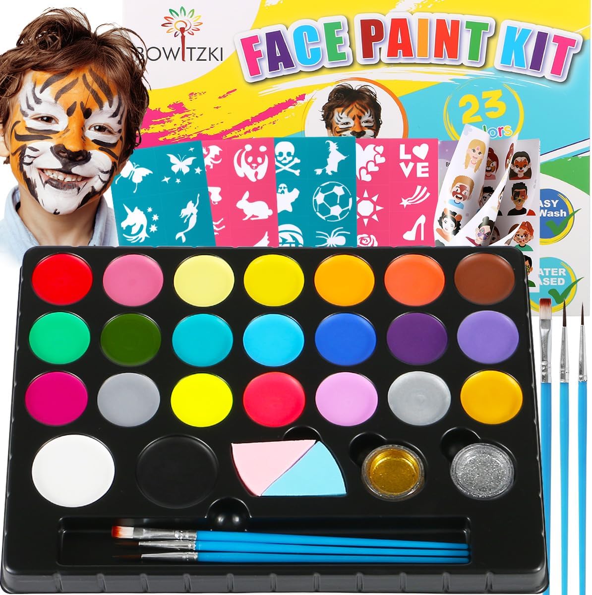 Face Painting Kit Kids 23 Situation — WeirdThingsToBuy weird find