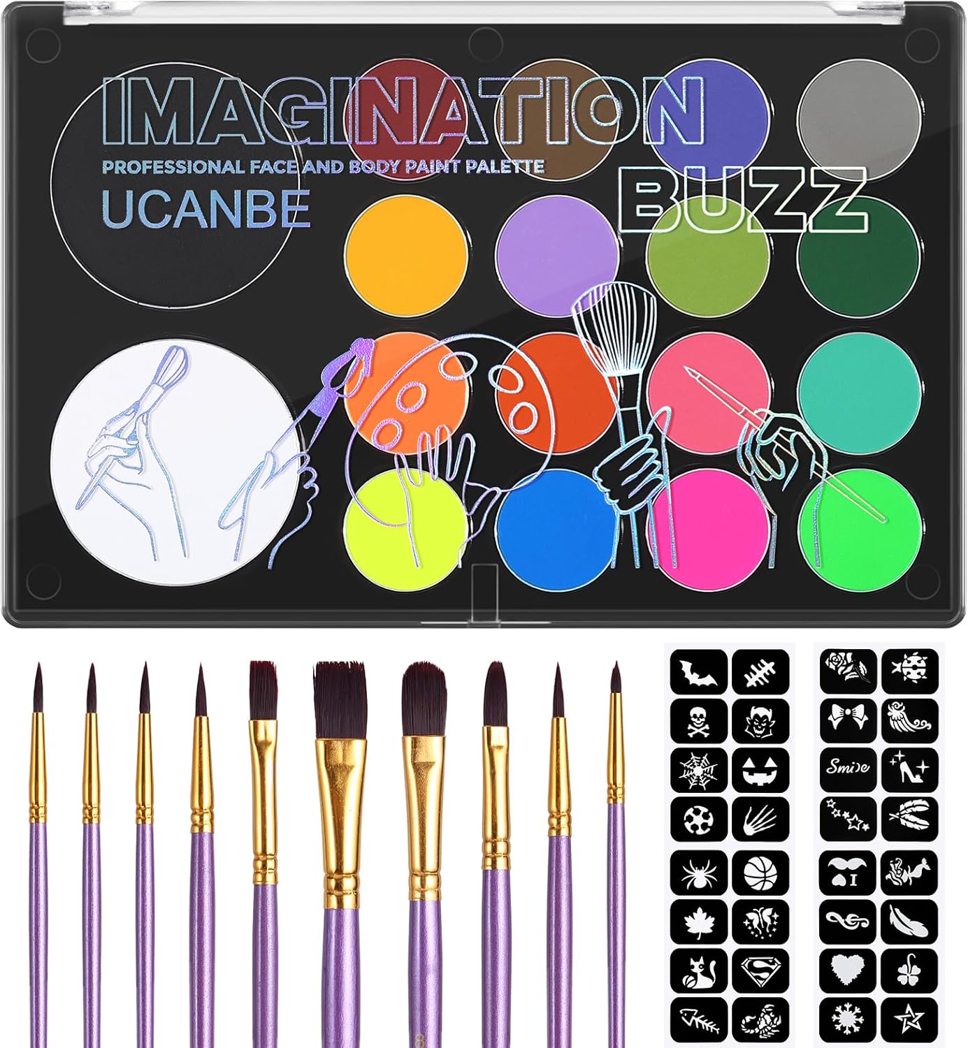 Face Painting Kit Kids Adults — WeirdThingsToBuy weird find