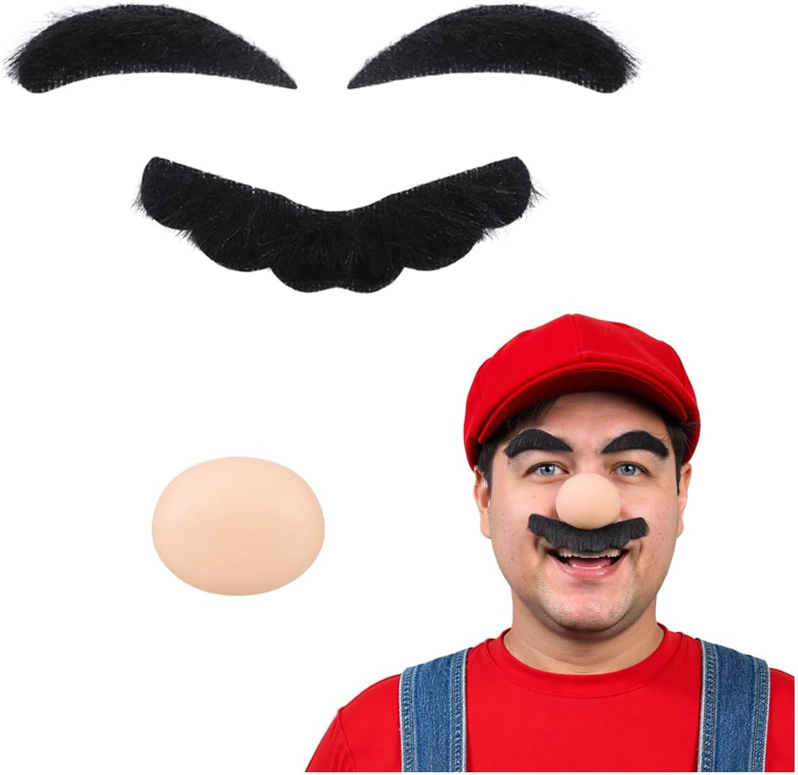 Fake Mustache Nose Set Costume Situation — WeirdThingsToBuy weird find