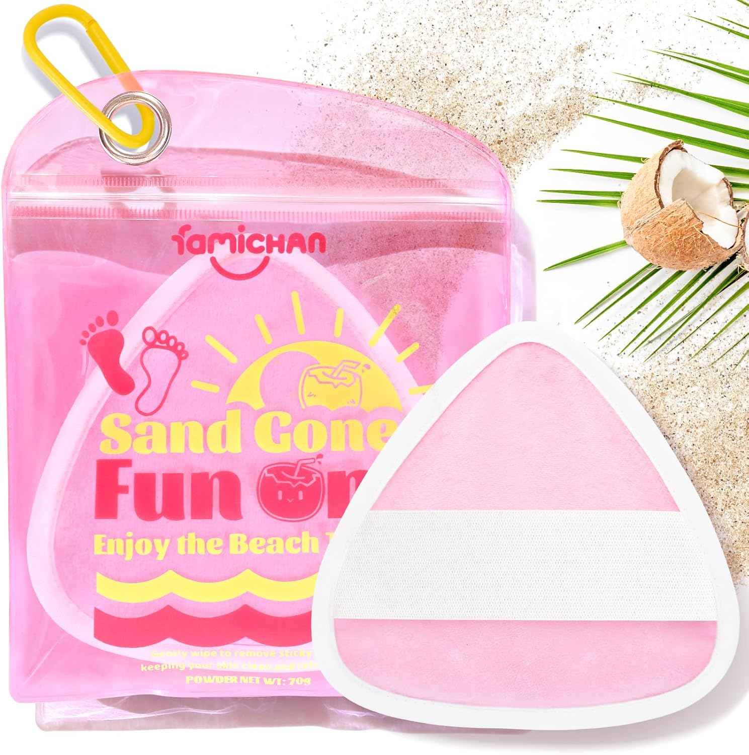 Famichan Triangle Sand Remover Beach — WeirdThingsToBuy weird find