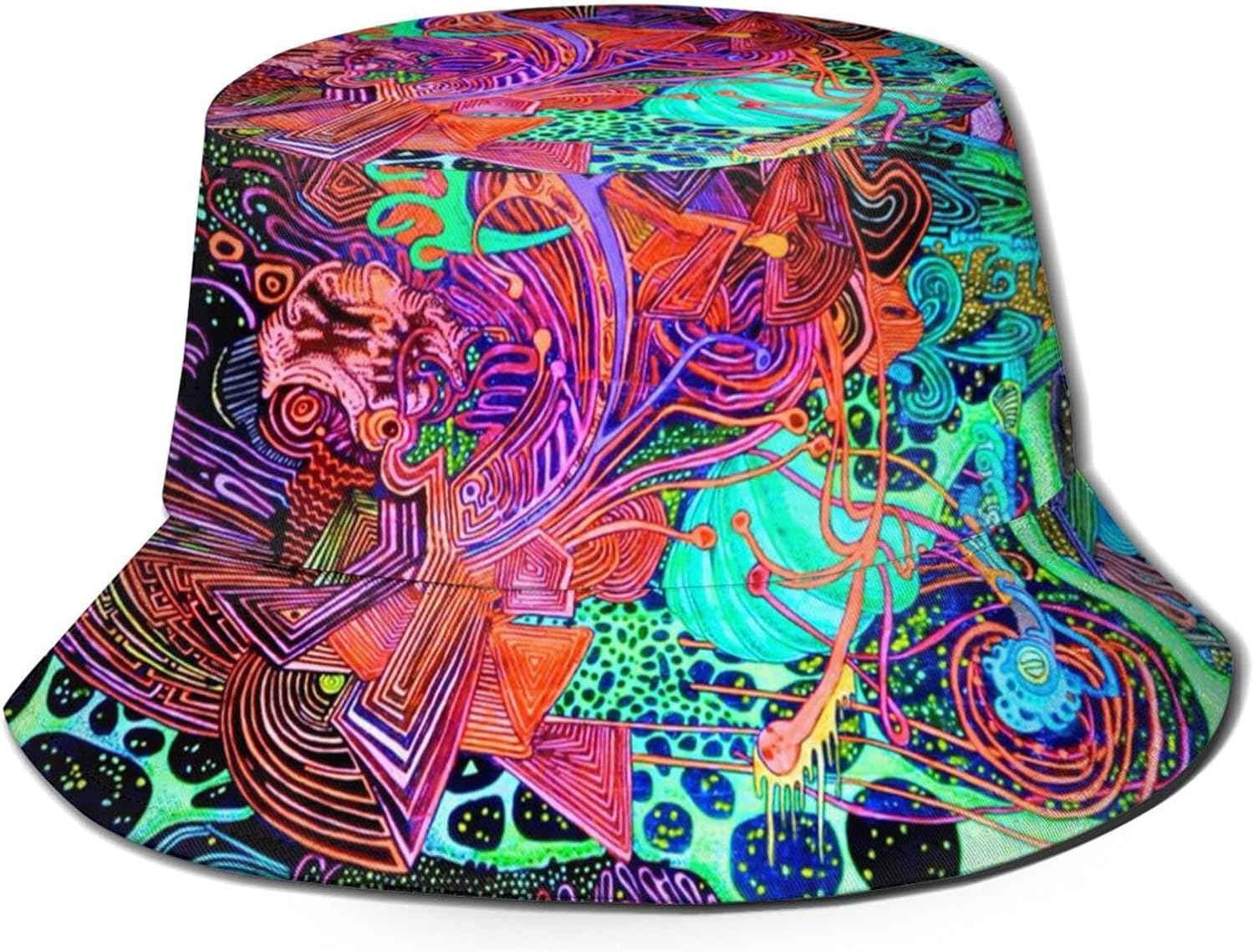 Fashion Trippy Bucket Hat Psychedelic Energy — WeirdThingsToBuy weird find