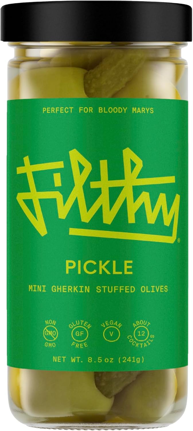 Filthy Pickle Stuffed Olives Premium Situation — WeirdThingsToBuy weird find