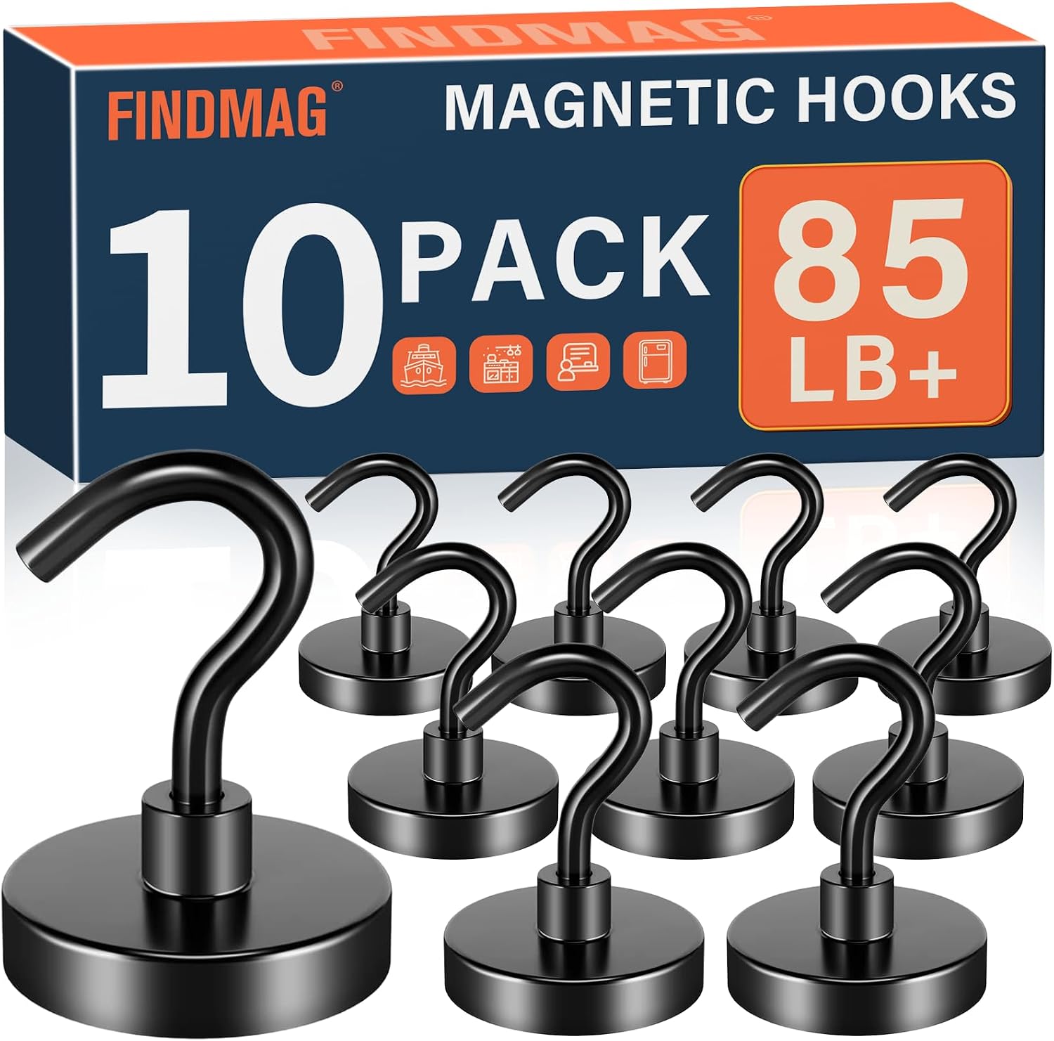 Findmag Black Magnetic Hooks Cruise Situation — WeirdThingsToBuy weird find