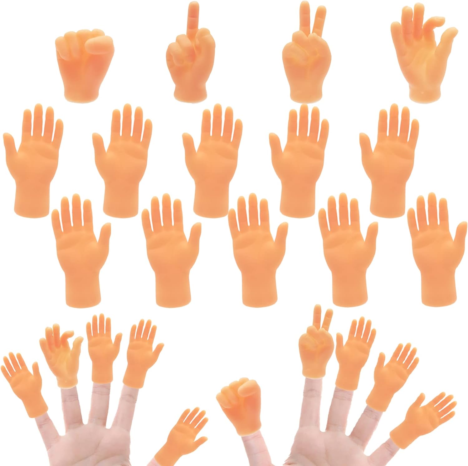 Tiny Finger Hands (10-Pack) — WeirdThingsToBuy weird find