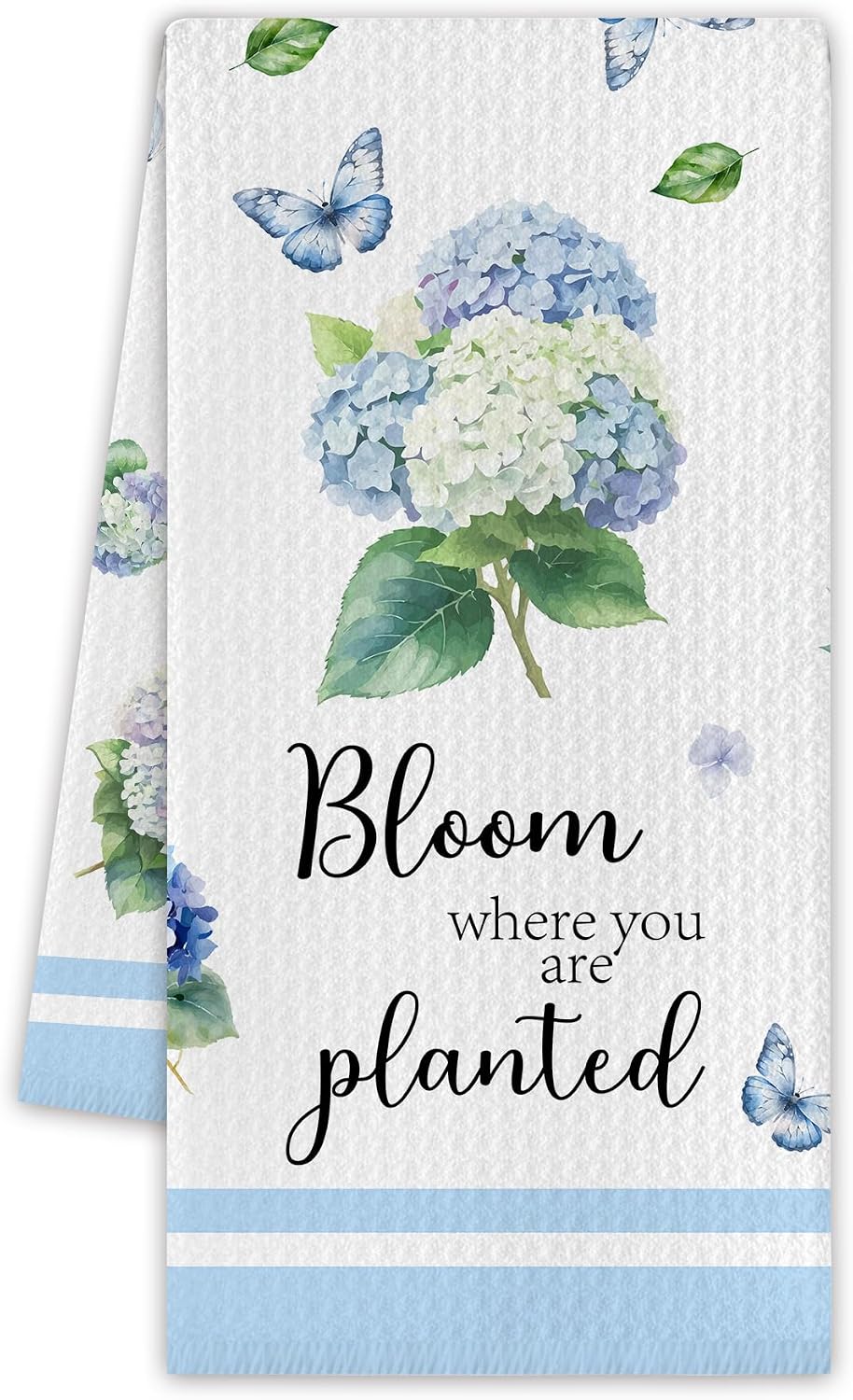 Foosproea Blue Hydrangea Kitchen Towels Situation — WeirdThingsToBuy weird find