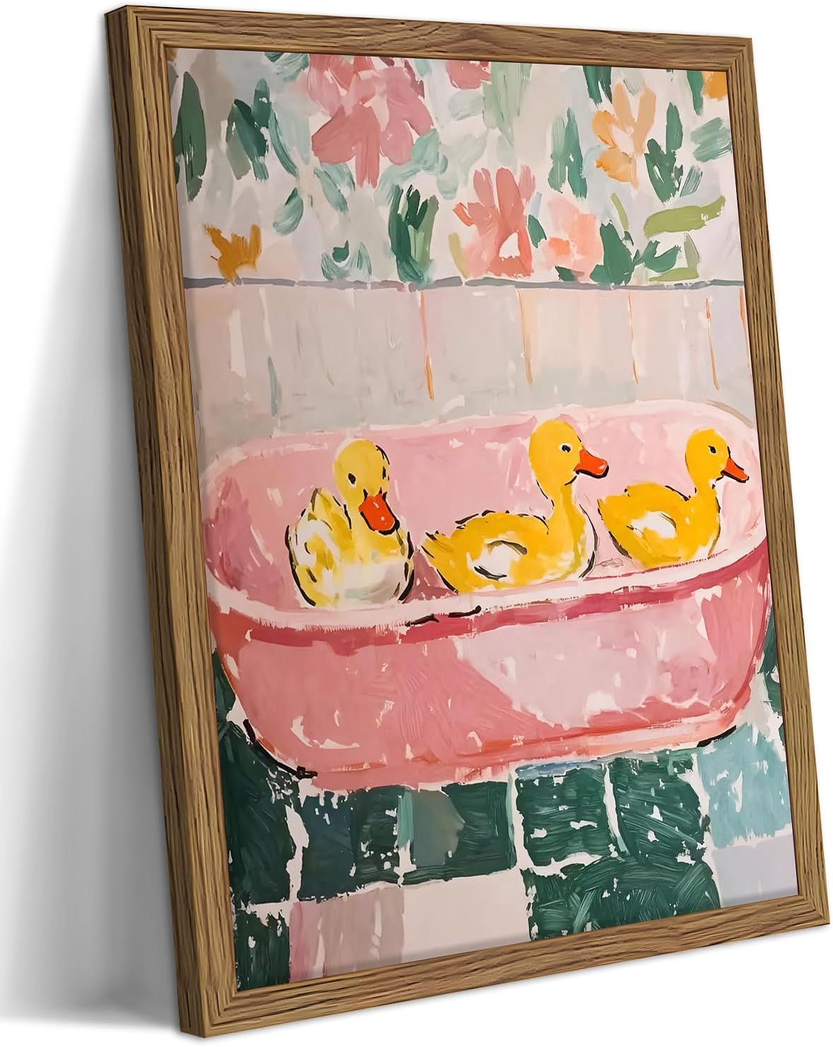 Framed Funny Bathroom Wall Art Situation — WeirdThingsToBuy weird find