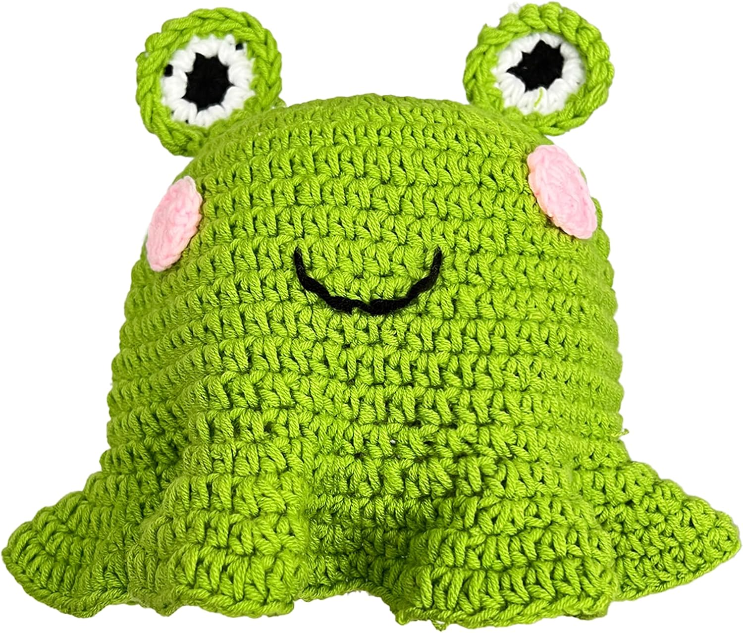 Frog Hat Adult Cute Crochet — WeirdThingsToBuy weird find