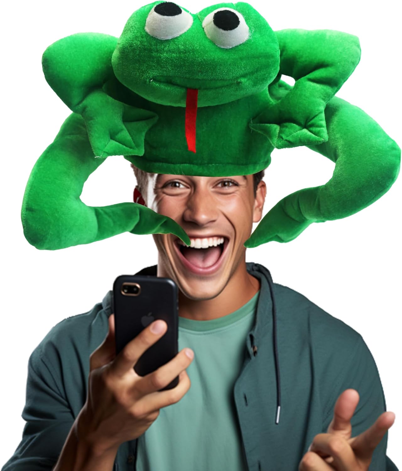 Frog Hat Fun Frog Costume Energy — WeirdThingsToBuy weird find