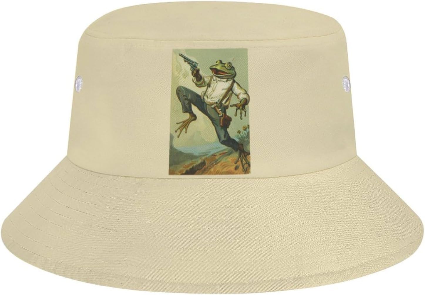 Frog Shooting Funny Sun Hats Situation — WeirdThingsToBuy weird find