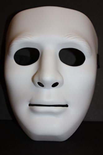 Full Face Plastic Plain Costume — WeirdThingsToBuy weird find