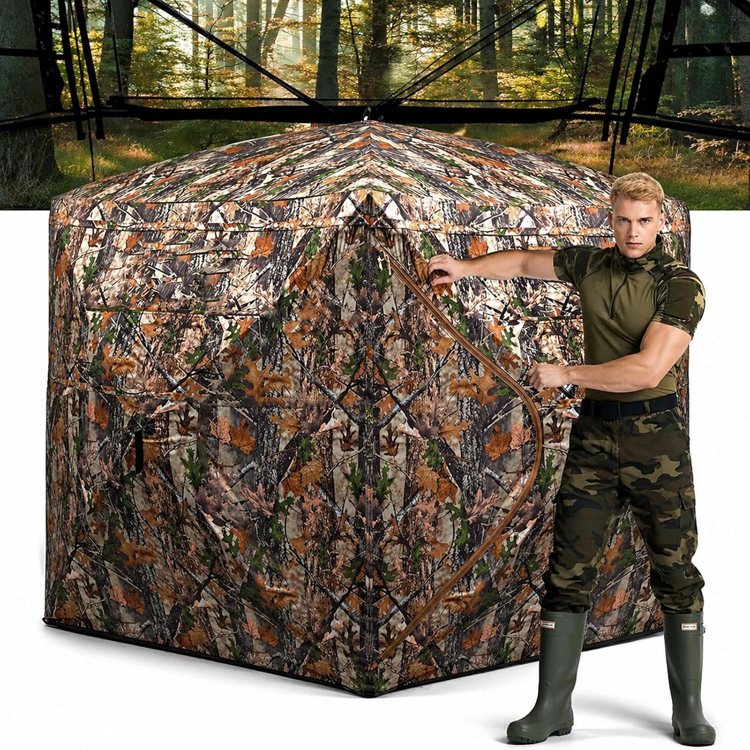 Funhorun Hunting Blind 270 360 Situation — WeirdThingsToBuy weird find