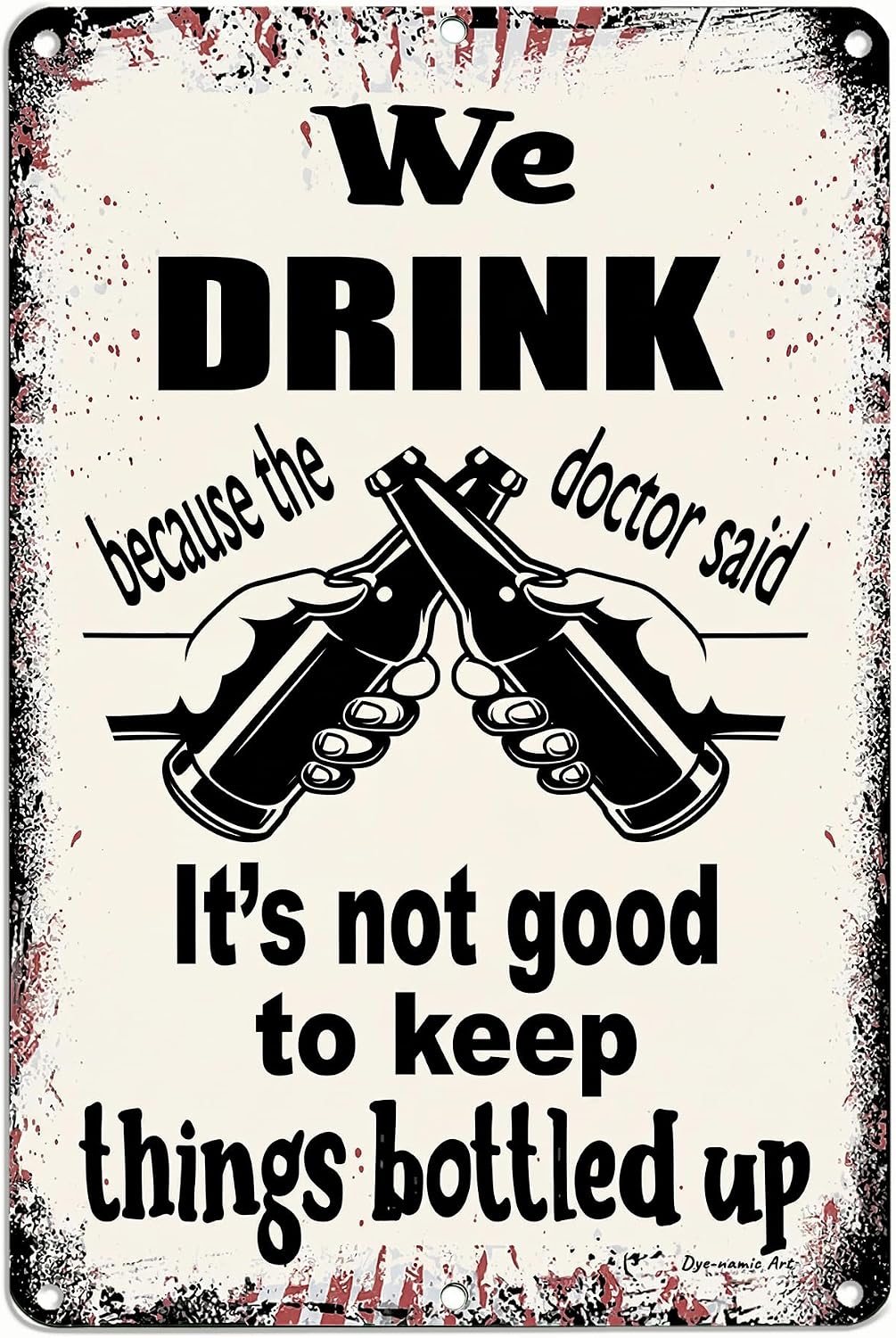 Funny Beer Bar Metal Sign Energy — WeirdThingsToBuy weird find