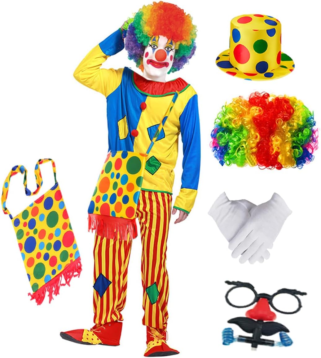 Funny Clown Costume Set Adult Energy — WeirdThingsToBuy weird find