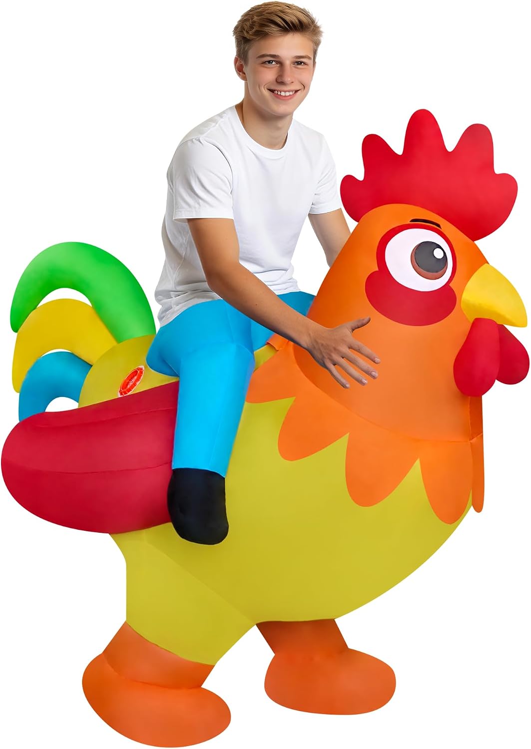 Funny Ride on Chicken Inflatable Situation — WeirdThingsToBuy weird find