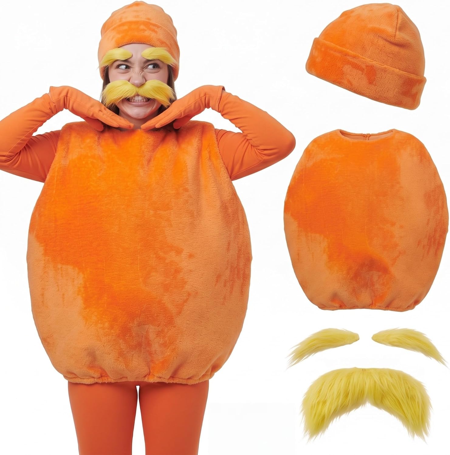 Fuzzy Orange Halloween Costume Accessory — WeirdThingsToBuy weird find