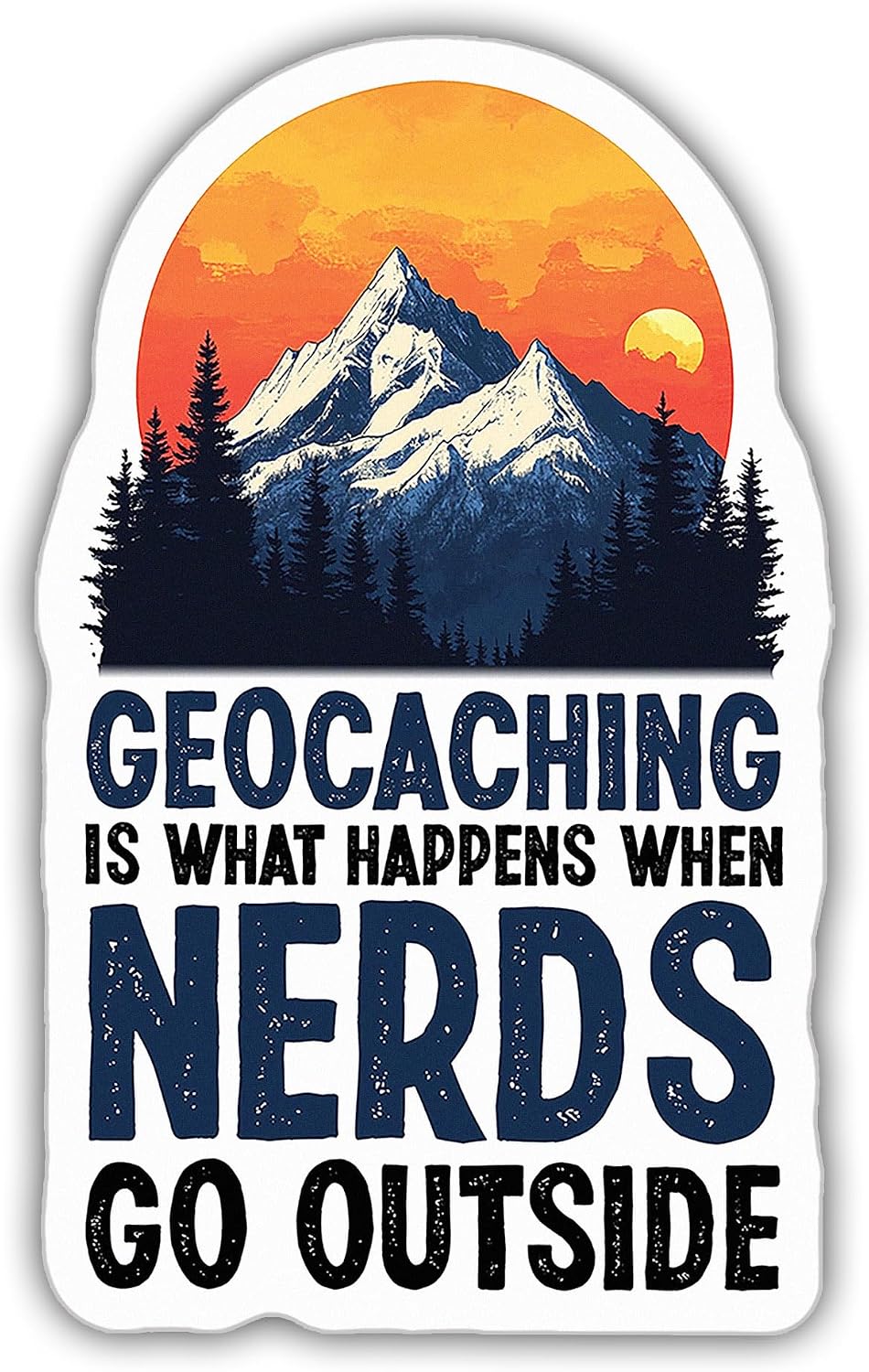 Geocaching Waterproof Vinyl Decal — WeirdThingsToBuy weird find