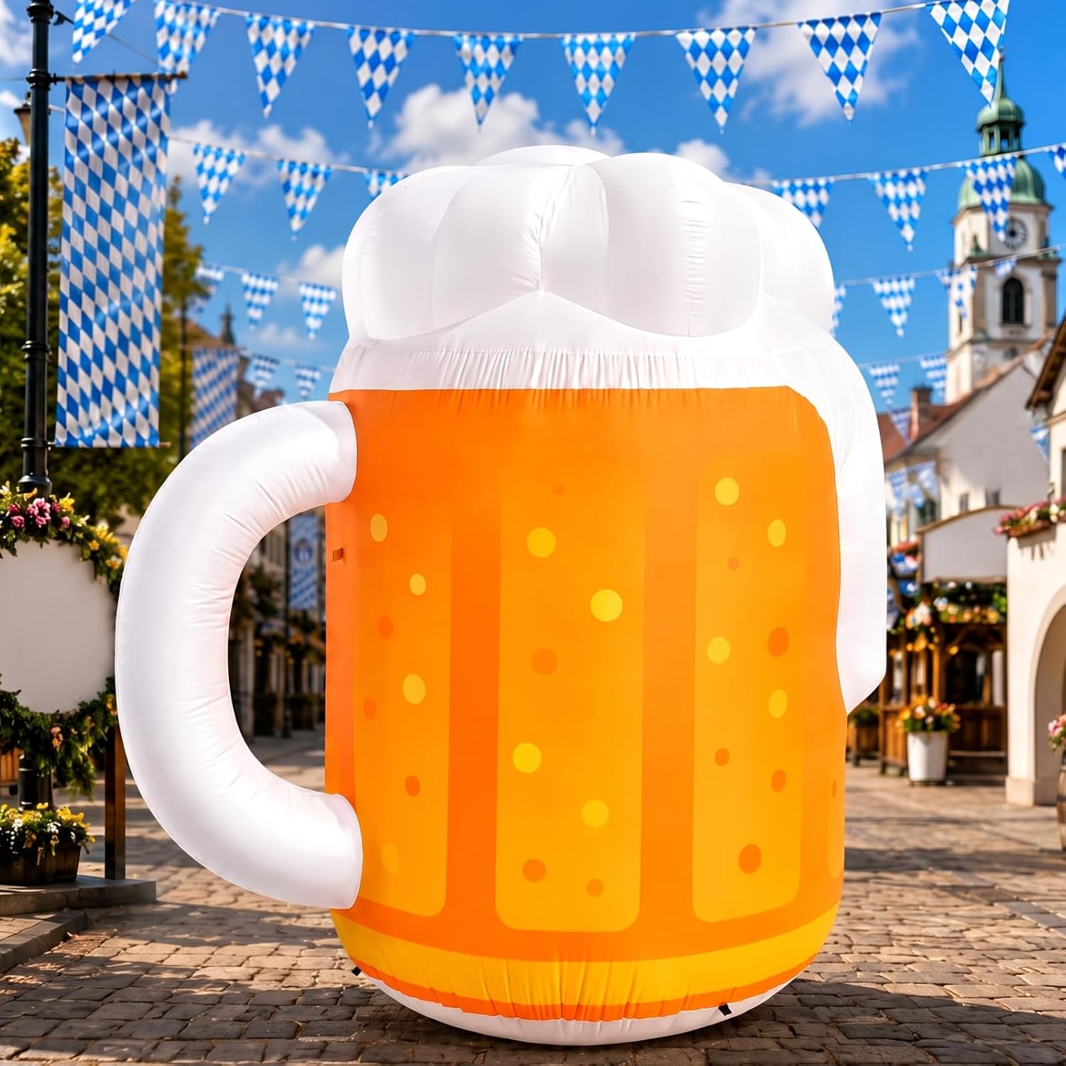 Giant 5ft Inflatable Beer Mug Energy — WeirdThingsToBuy weird find