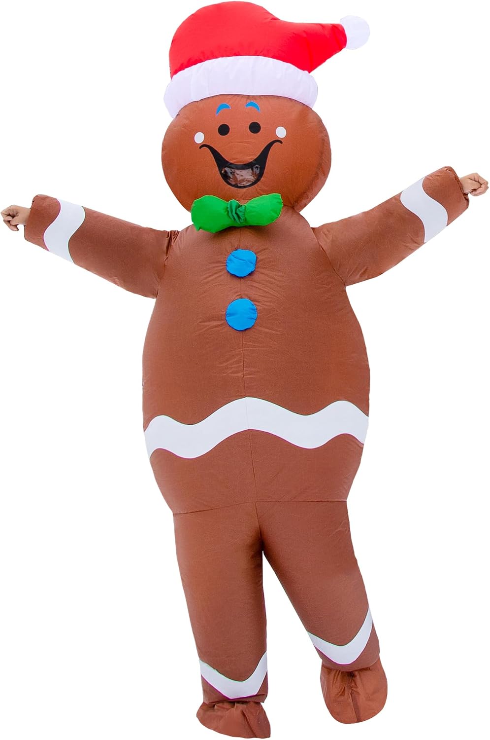 Gingerbread Man Inflatable Costume Adults Energy — WeirdThingsToBuy weird find
