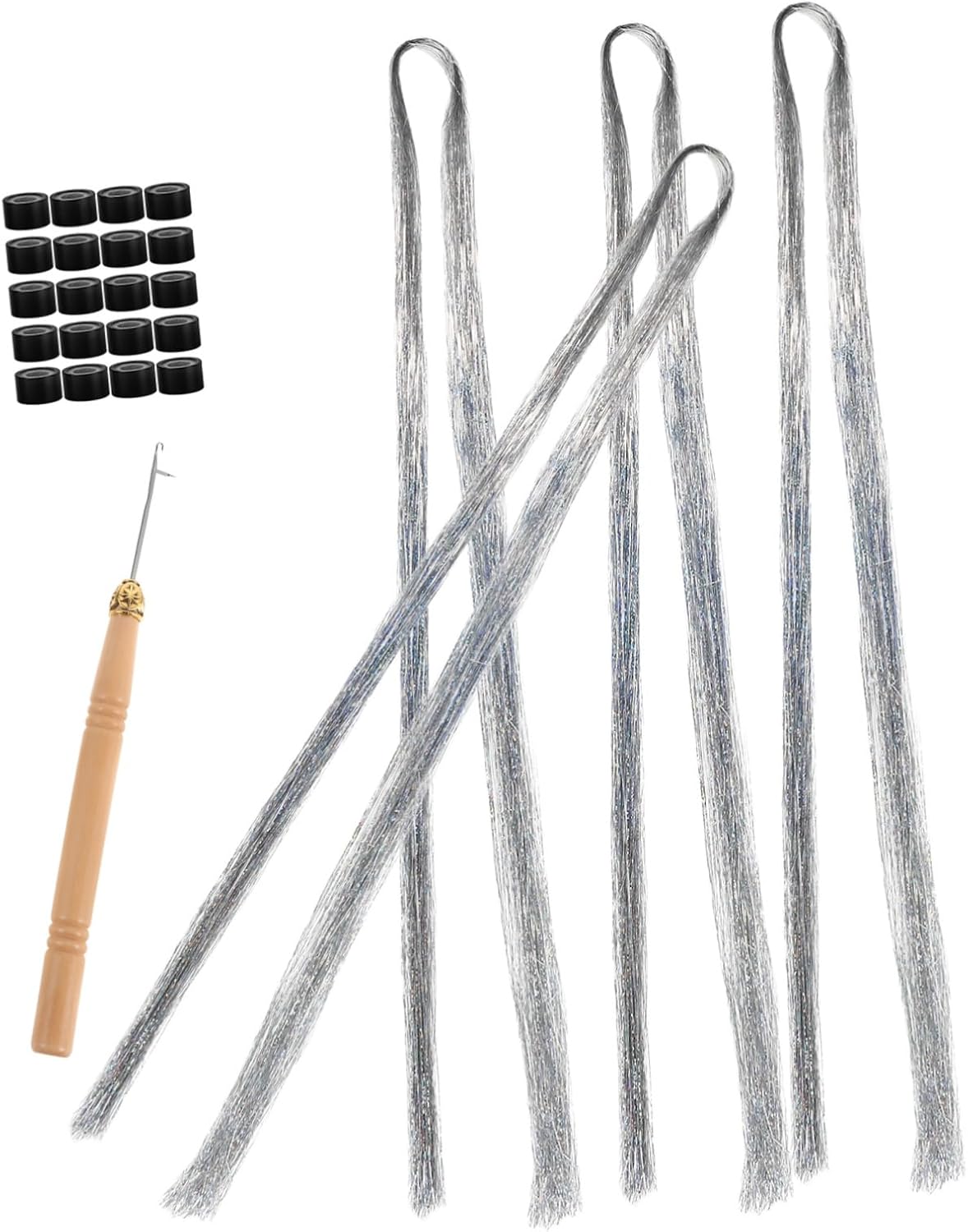 Glitter Hair Tinsel Kit Pet Situation — WeirdThingsToBuy weird find