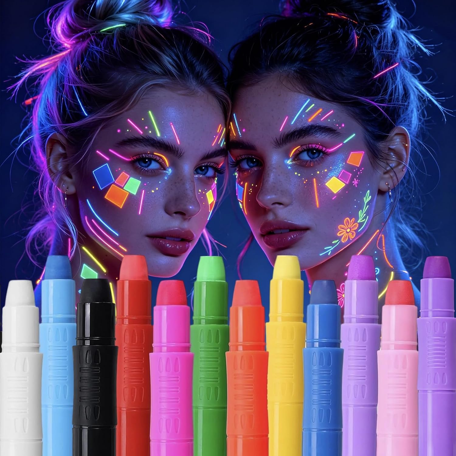 Glow Face Paint Sticks 12 — WeirdThingsToBuy weird find