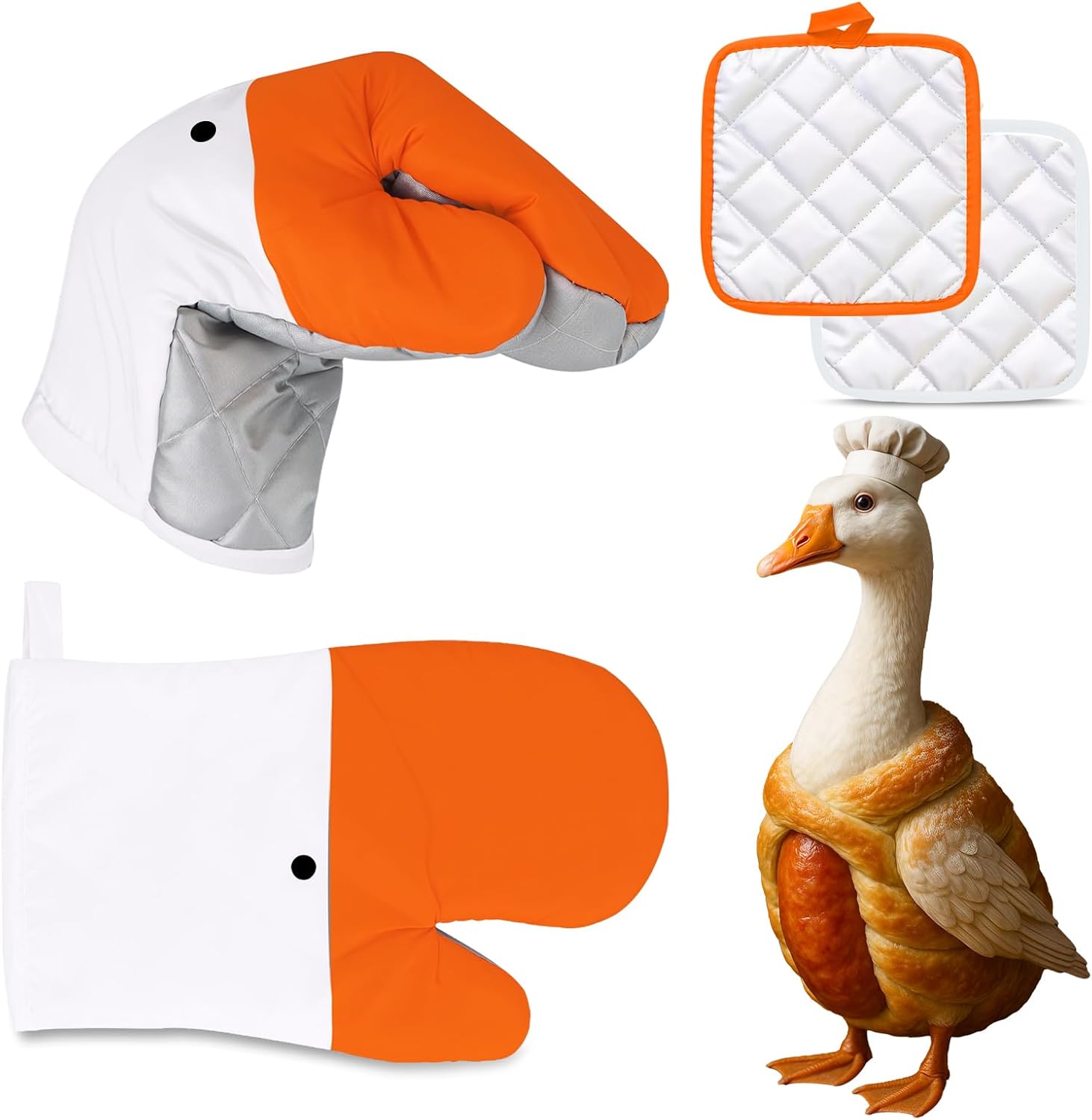 Goose Oven Mitts & Pot — WeirdThingsToBuy weird find