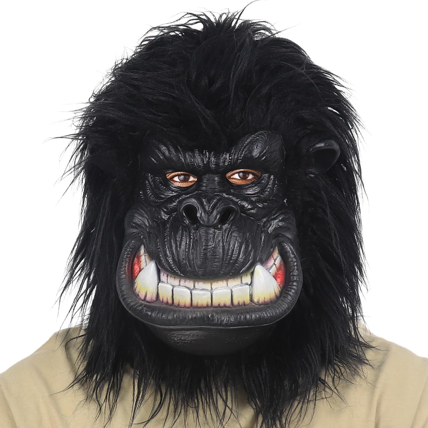 Gorilla Mask Hairy Latex Animal Energy — WeirdThingsToBuy weird find