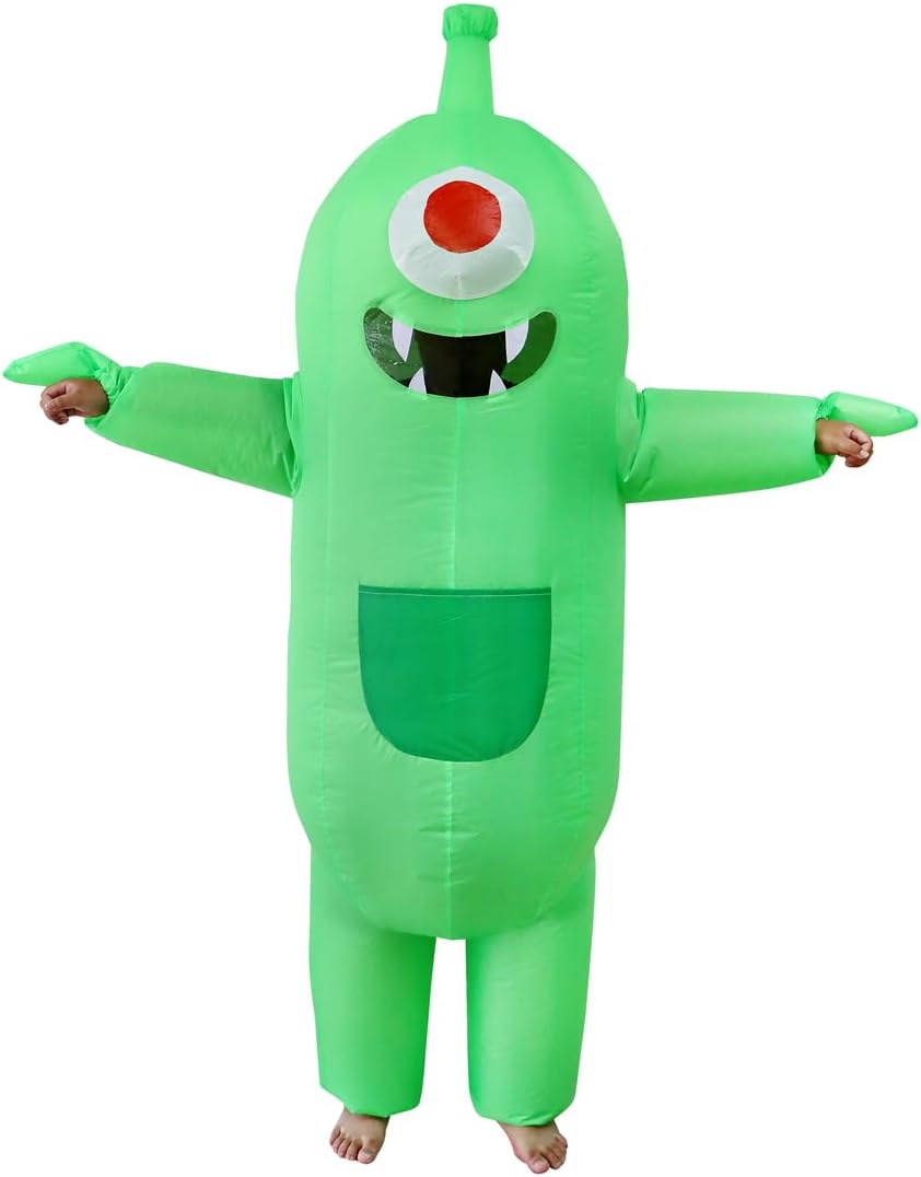 Green Inflatable Costume Adult Blow Energy — WeirdThingsToBuy weird find