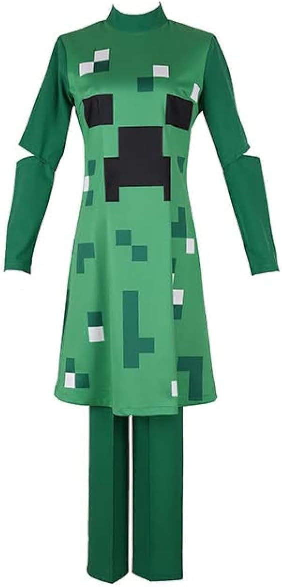 Green Pixel Creature Jumpsuit Classic Situation — WeirdThingsToBuy weird find