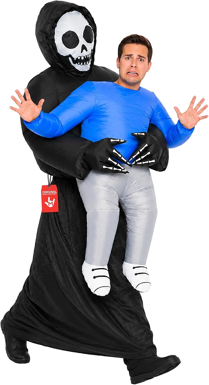 Grim Reaper Inflatable Costume Halloween — WeirdThingsToBuy weird find